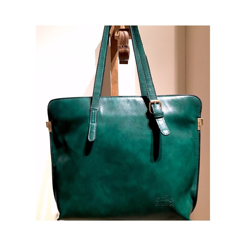 COPY - COPY - Vintage bag dark green leather